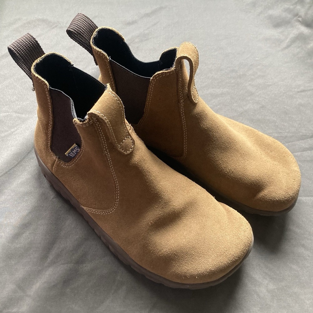 Lems Chelsea 8.5M 10W Boots Cedar Suede Leather Barefoot